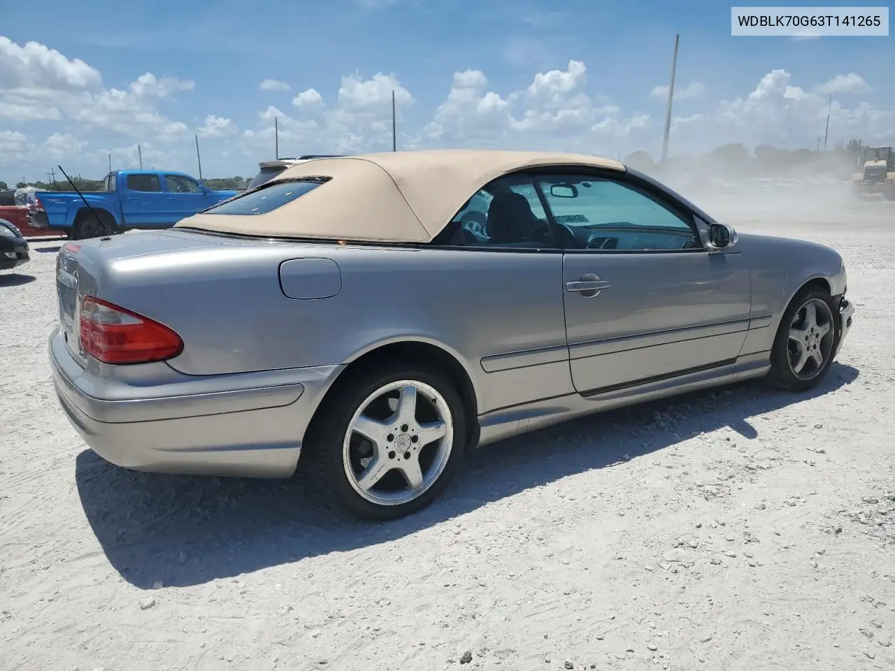 2003 Mercedes-Benz Clk 430 VIN: WDBLK70G63T141265 Lot: 61462795