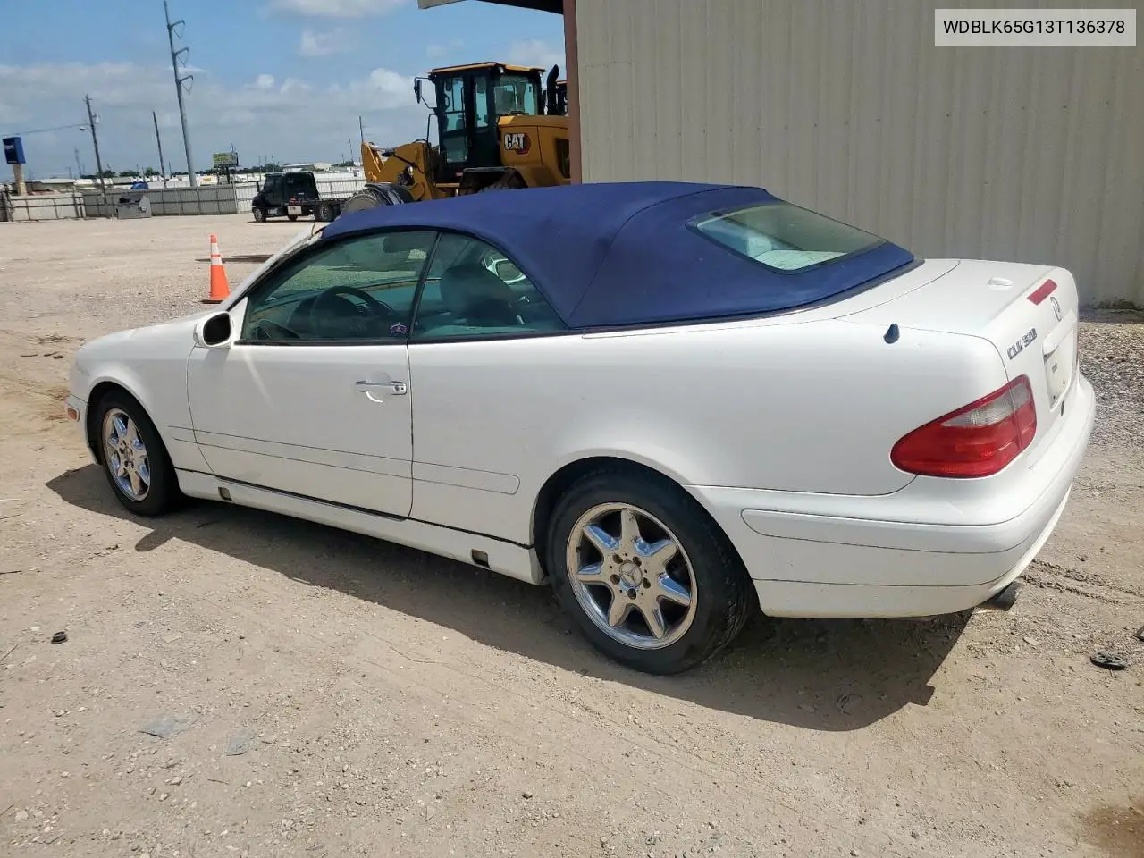 2003 Mercedes-Benz Clk 320 VIN: WDBLK65G13T136378 Lot: 61800755