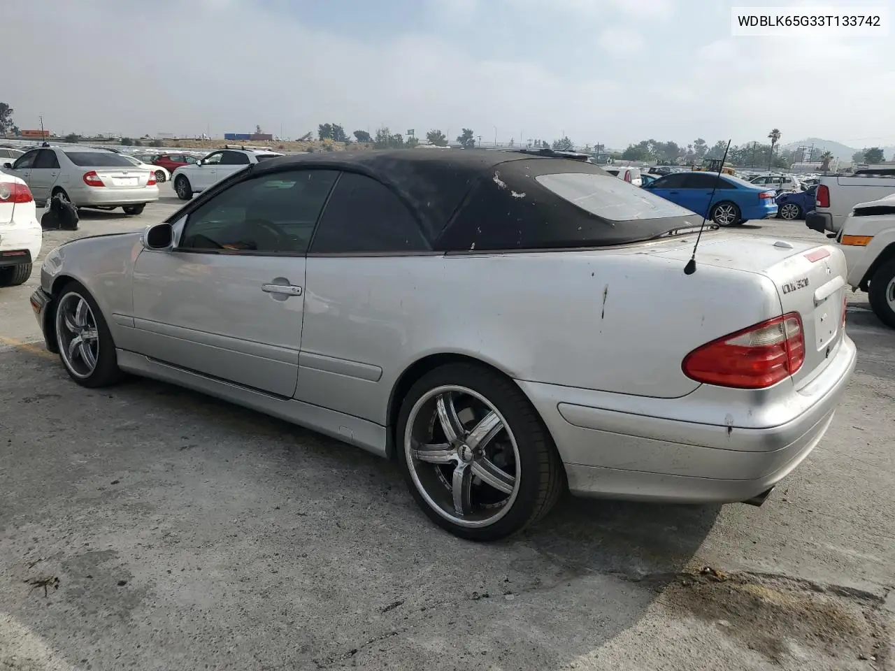 2003 Mercedes-Benz Clk 320 VIN: WDBLK65G33T133742 Lot: 62407145