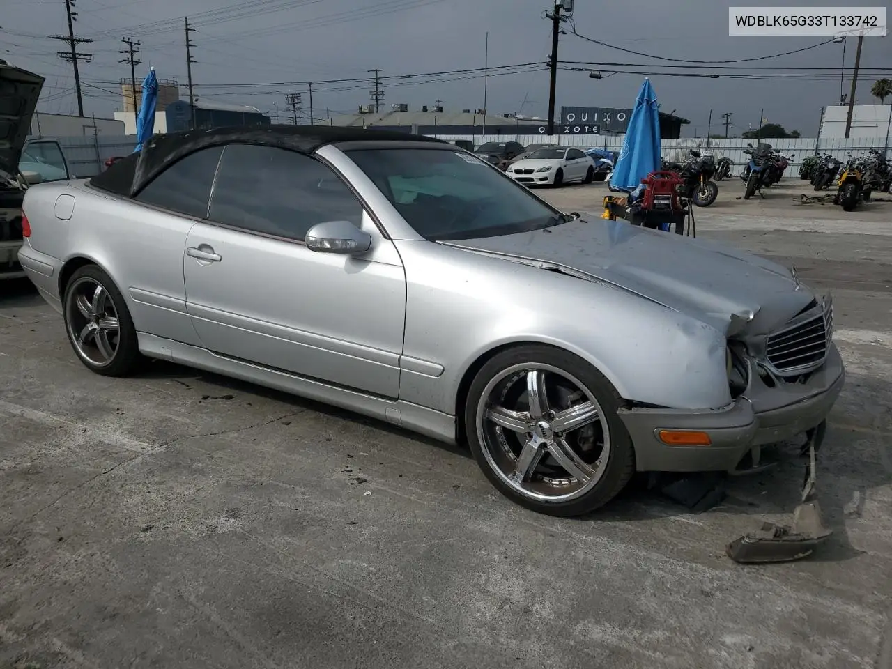 2003 Mercedes-Benz Clk 320 VIN: WDBLK65G33T133742 Lot: 62407145