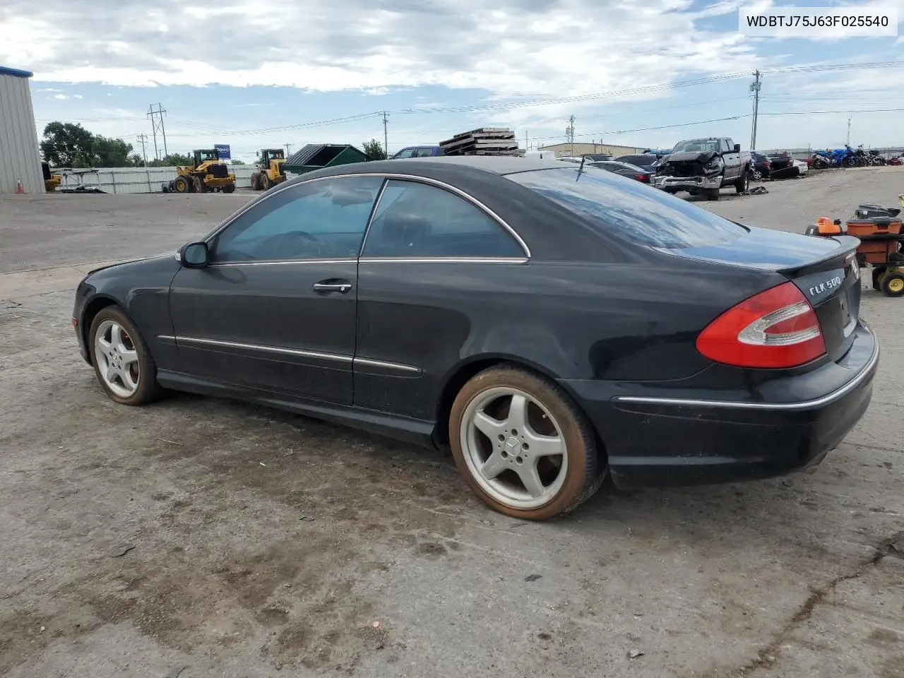 2003 Mercedes-Benz Clk 500 VIN: WDBTJ75J63F025540 Lot: 62676435