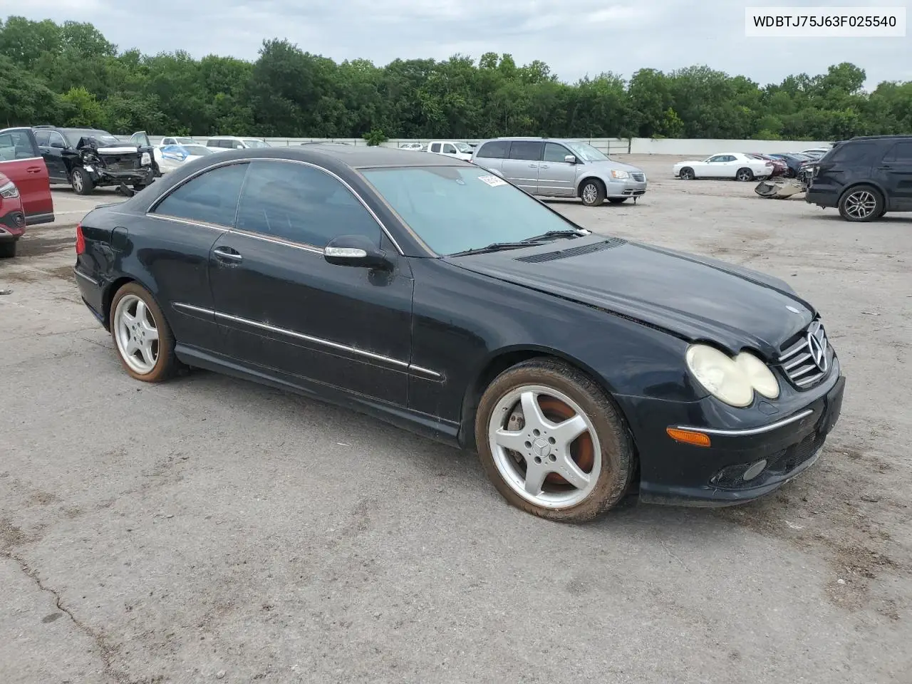 2003 Mercedes-Benz Clk 500 VIN: WDBTJ75J63F025540 Lot: 62676435