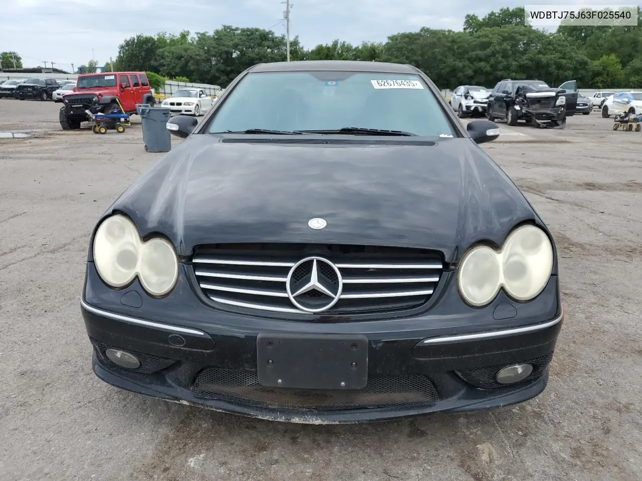 2003 Mercedes-Benz Clk 500 VIN: WDBTJ75J63F025540 Lot: 62676435