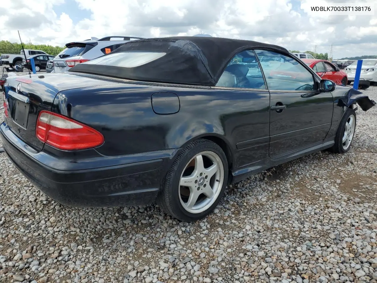 2003 Mercedes-Benz Clk 430 VIN: WDBLK70G33T138176 Lot: 62692225