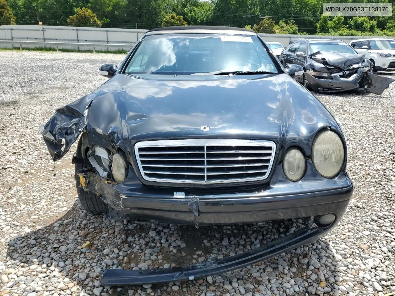 2003 Mercedes-Benz Clk 430 VIN: WDBLK70G33T138176 Lot: 62692225