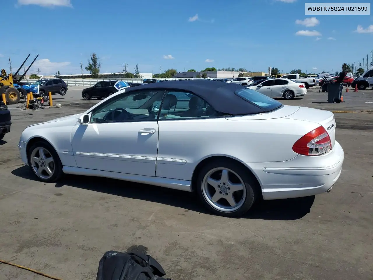 2004 Mercedes-Benz Clk 500 VIN: WDBTK75G24T021599 Lot: 61686235