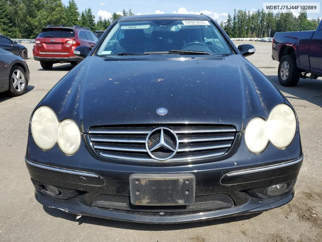 2004 Mercedes-Benz Clk 500 VIN: WDBTJ75J44F102889 Lot: 62023635