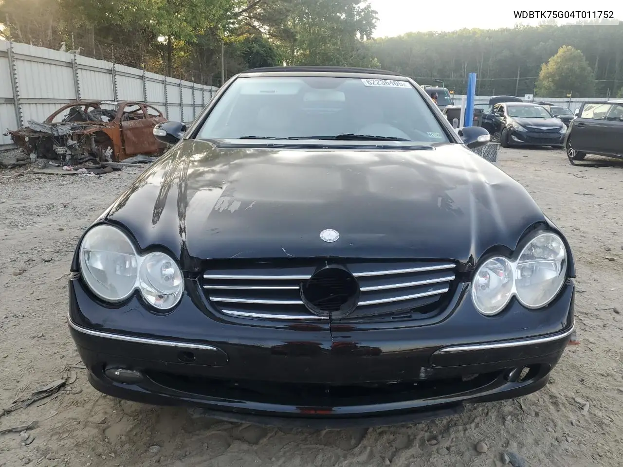 2004 Mercedes-Benz Clk 500 VIN: WDBTK75G04T011752 Lot: 62236405