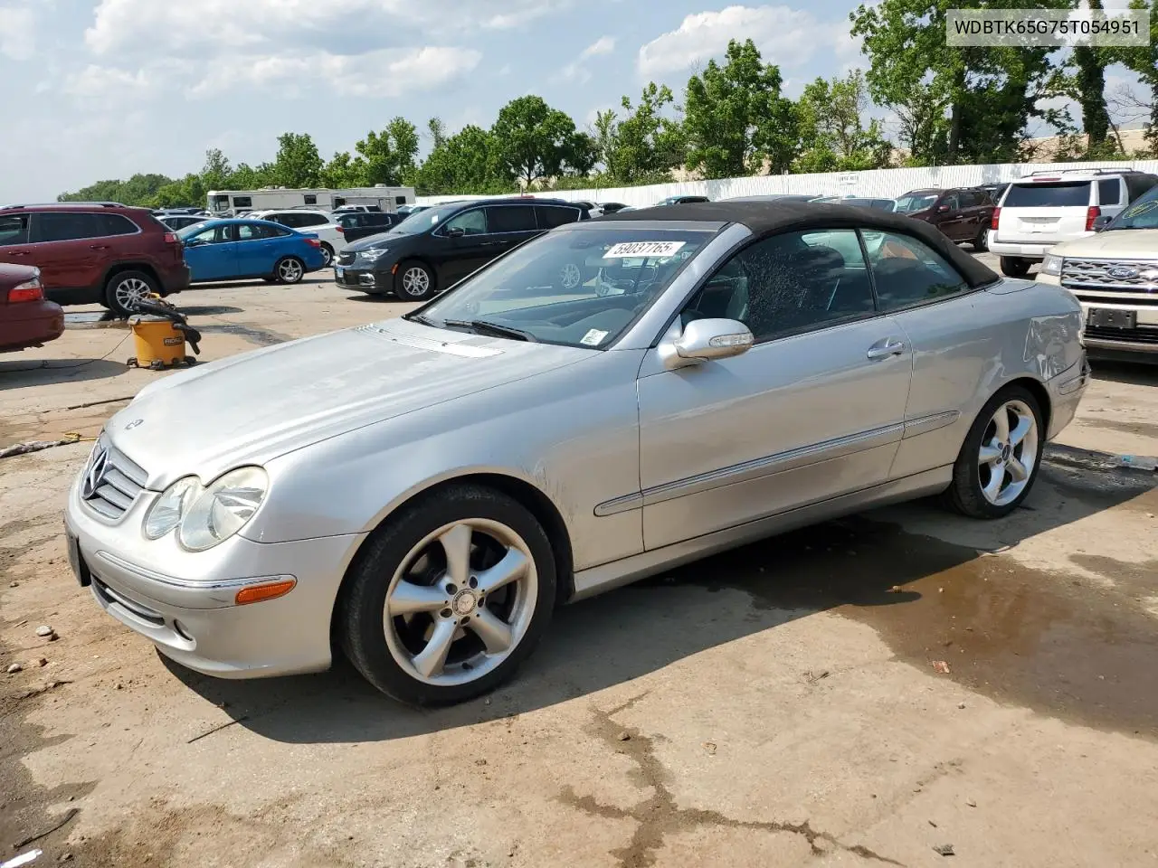 2005 Mercedes-Benz Clk 320 VIN: WDBTK65G75T054951 Lot: 59037765