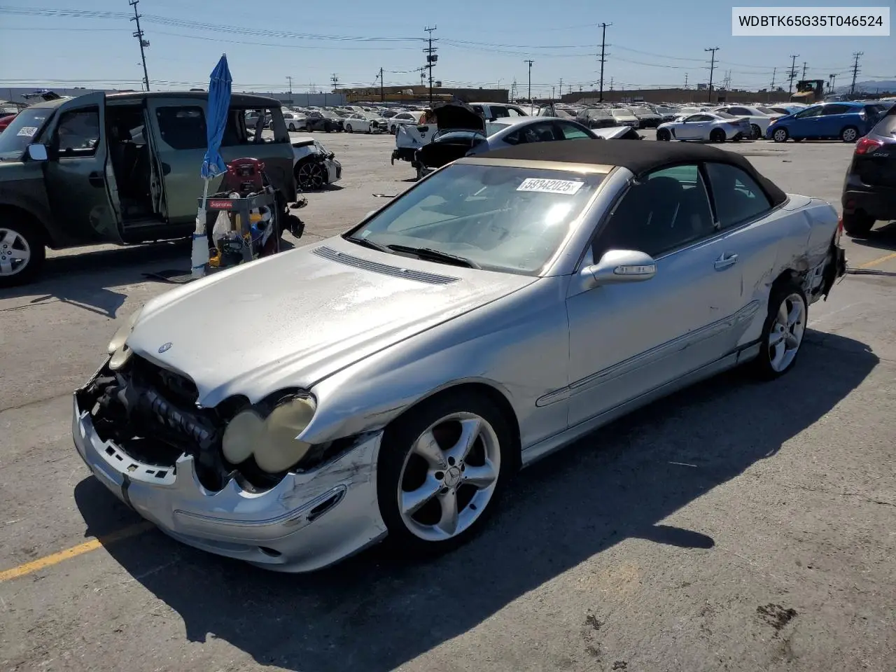 2005 Mercedes-Benz Clk 320 VIN: WDBTK65G35T046524 Lot: 59342025