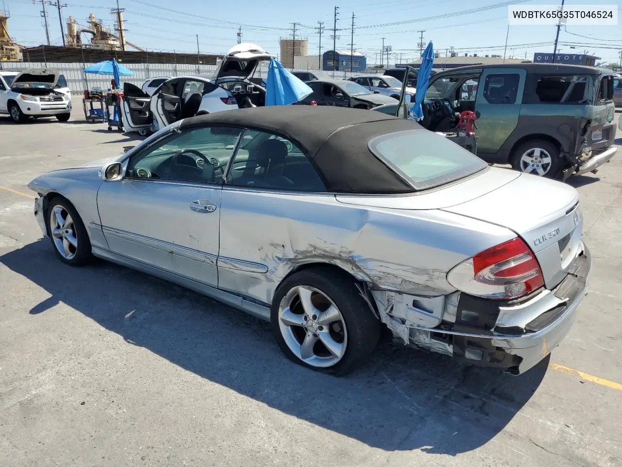 2005 Mercedes-Benz Clk 320 VIN: WDBTK65G35T046524 Lot: 59342025