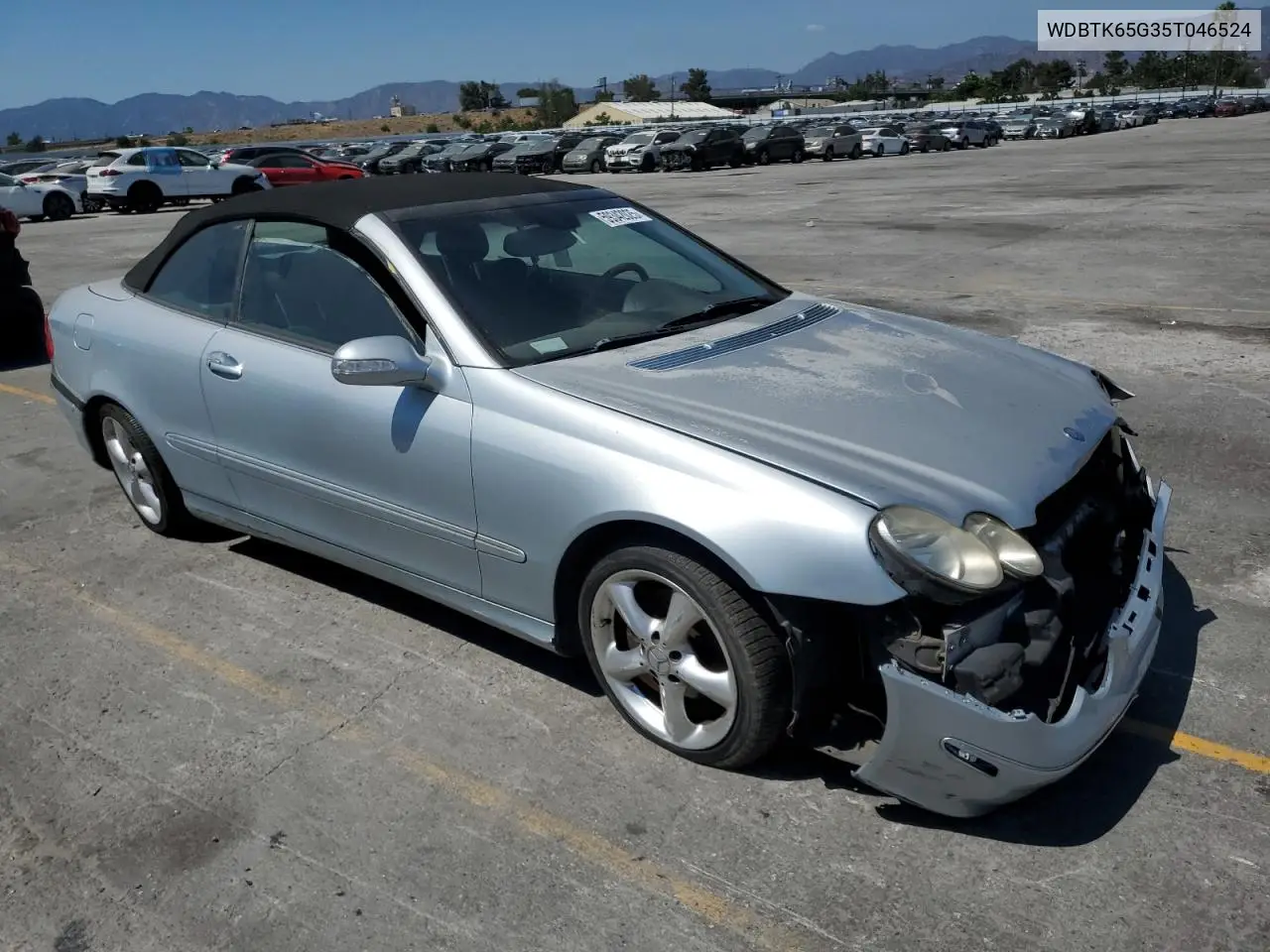 2005 Mercedes-Benz Clk 320 VIN: WDBTK65G35T046524 Lot: 59342025