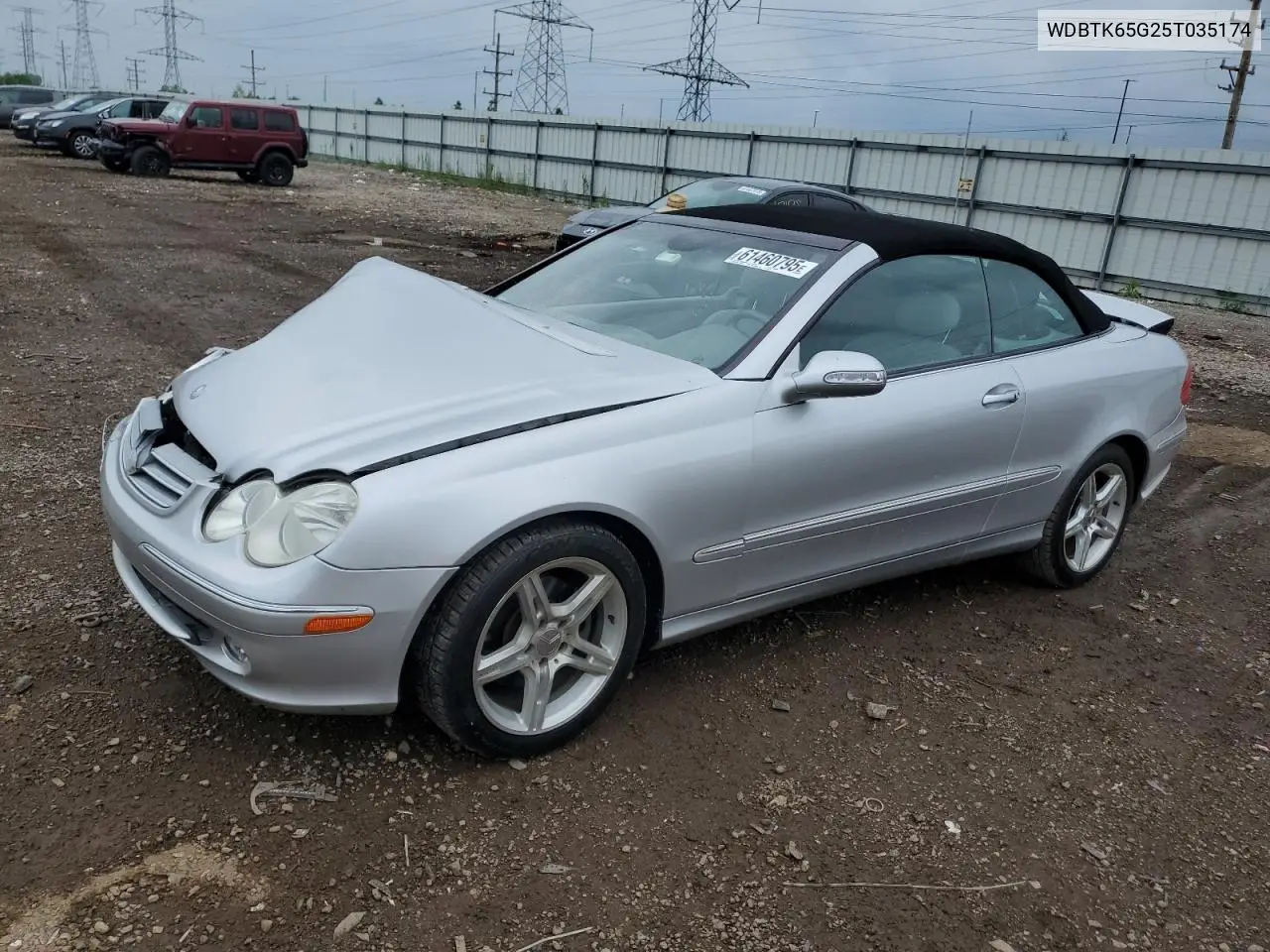 2005 Mercedes-Benz Clk 320 VIN: WDBTK65G25T035174 Lot: 61460795
