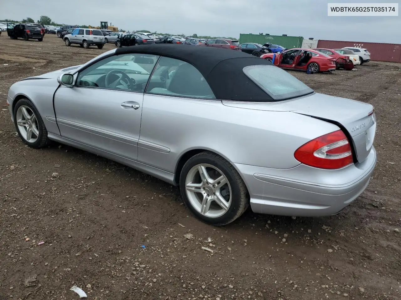 2005 Mercedes-Benz Clk 320 VIN: WDBTK65G25T035174 Lot: 61460795
