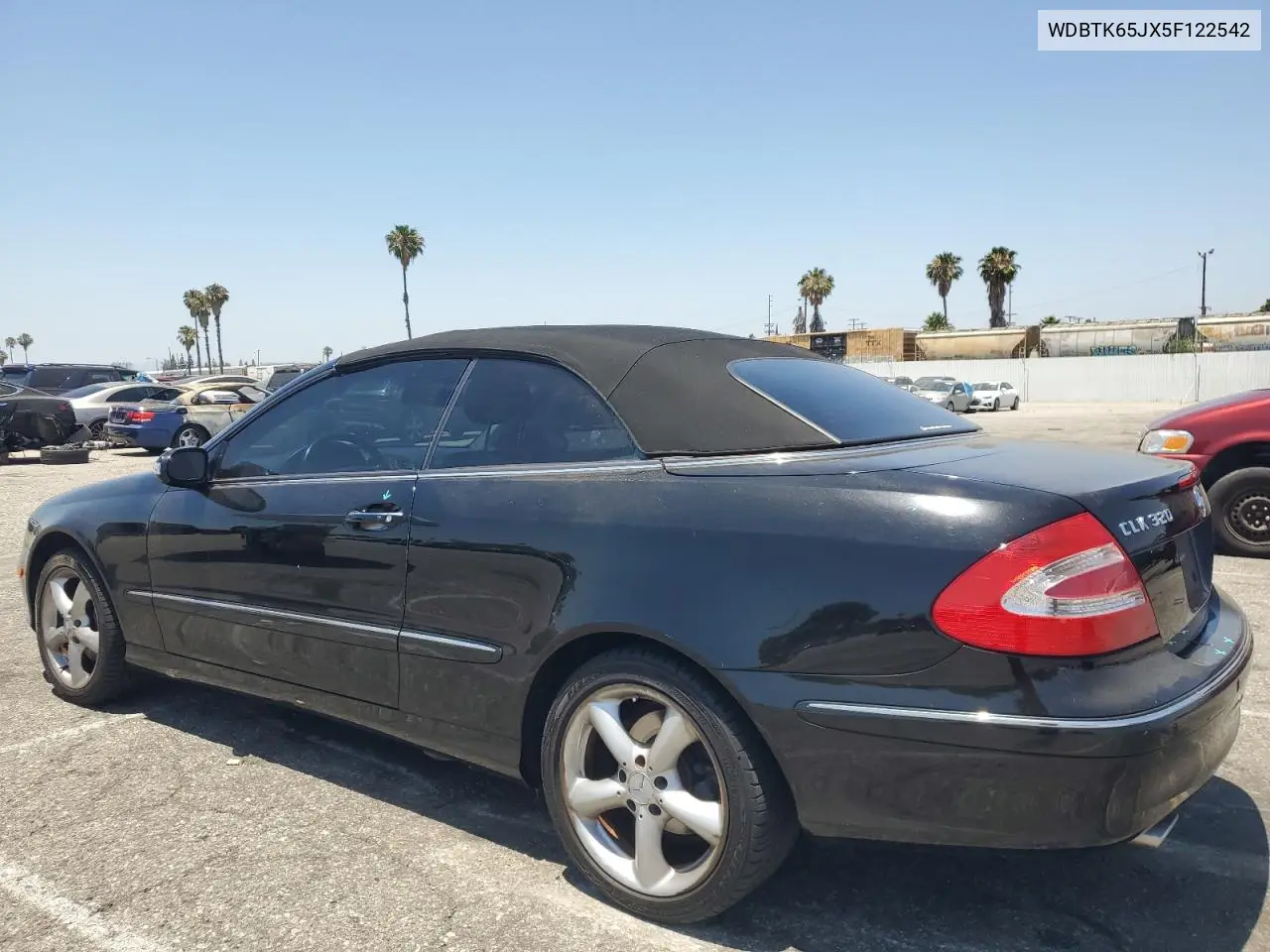 2005 Mercedes-Benz Clk 320 VIN: WDBTK65JX5F122542 Lot: 61609415
