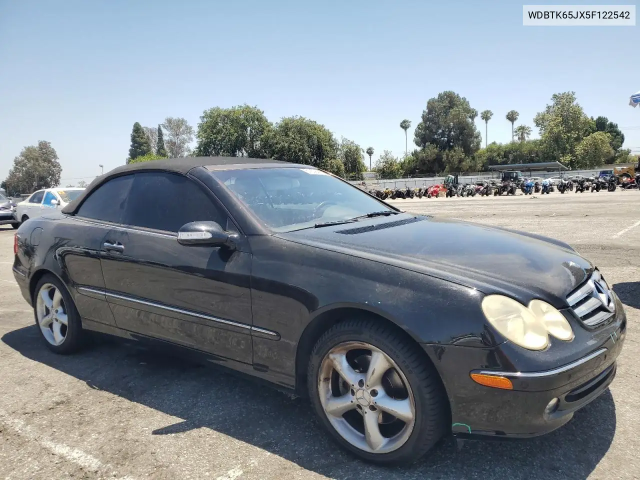 2005 Mercedes-Benz Clk 320 VIN: WDBTK65JX5F122542 Lot: 61609415