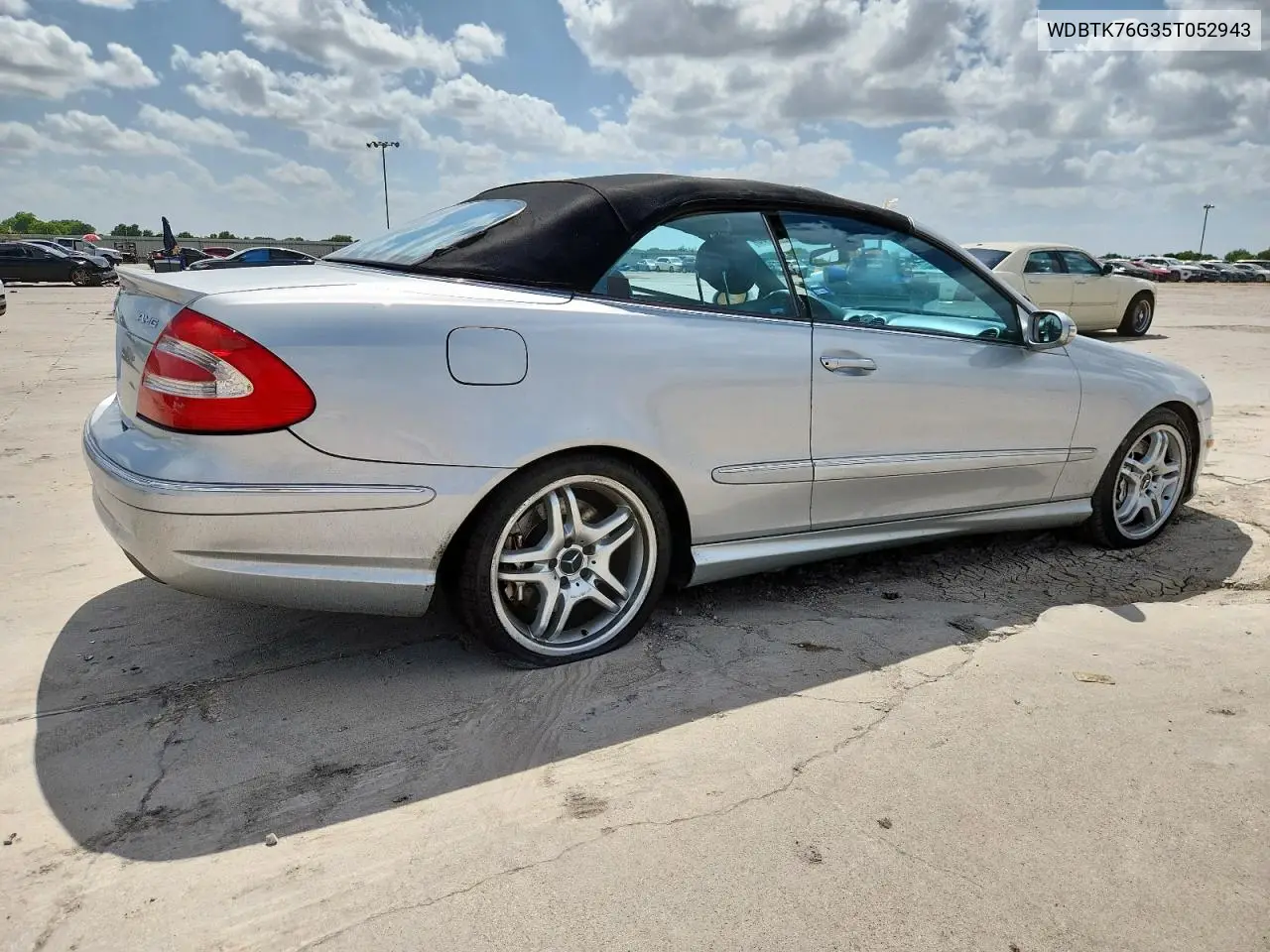 2005 Mercedes-Benz Clk 55 Amg VIN: WDBTK76G35T052943 Lot: 63138205
