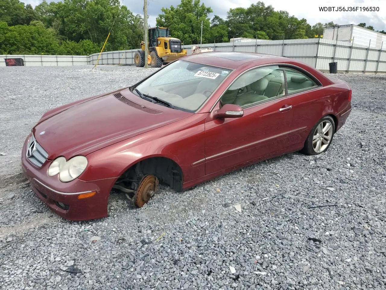 2006 Mercedes-Benz Clk 350 VIN: WDBTJ56J36F196530 Lot: 57723925