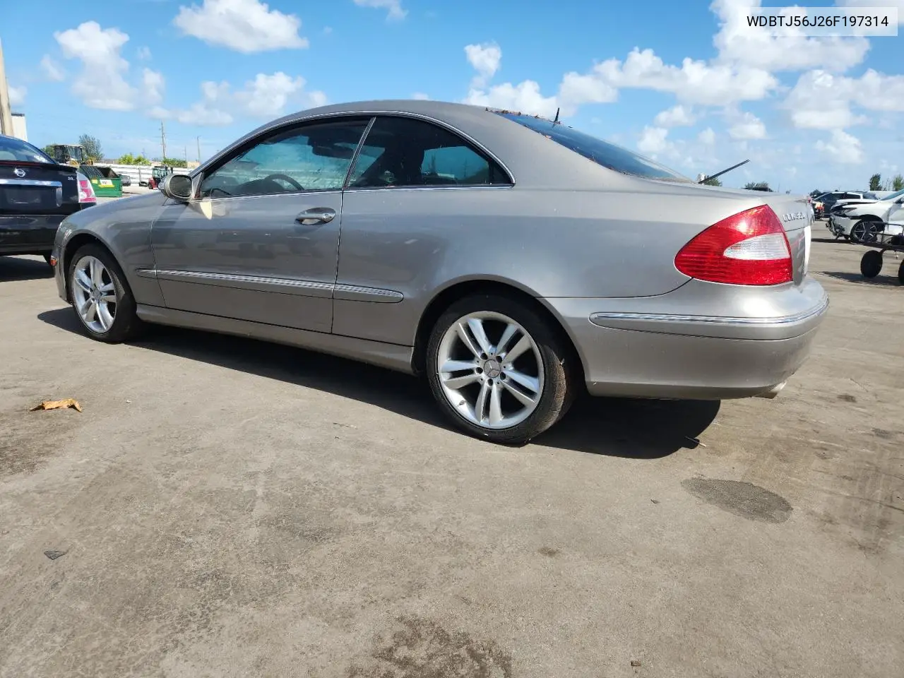 2006 Mercedes-Benz Clk 350 VIN: WDBTJ56J26F197314 Lot: 61578245