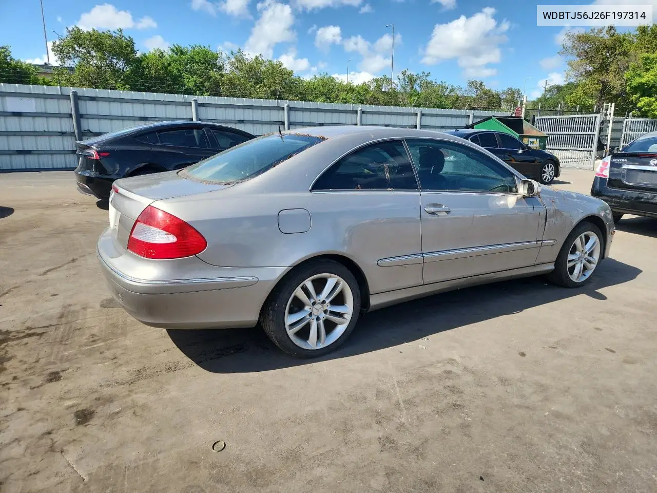 2006 Mercedes-Benz Clk 350 VIN: WDBTJ56J26F197314 Lot: 61578245