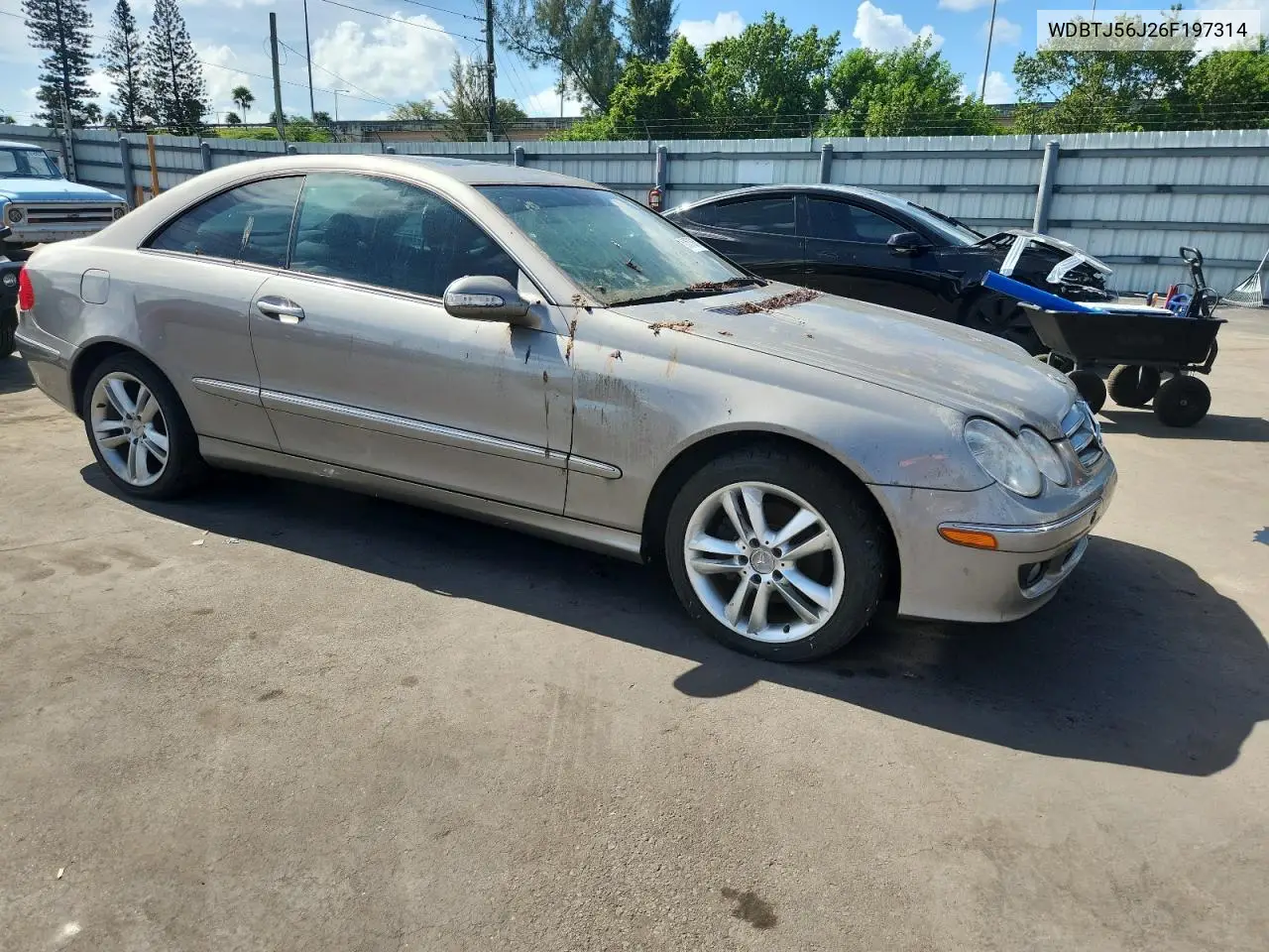 2006 Mercedes-Benz Clk 350 VIN: WDBTJ56J26F197314 Lot: 61578245