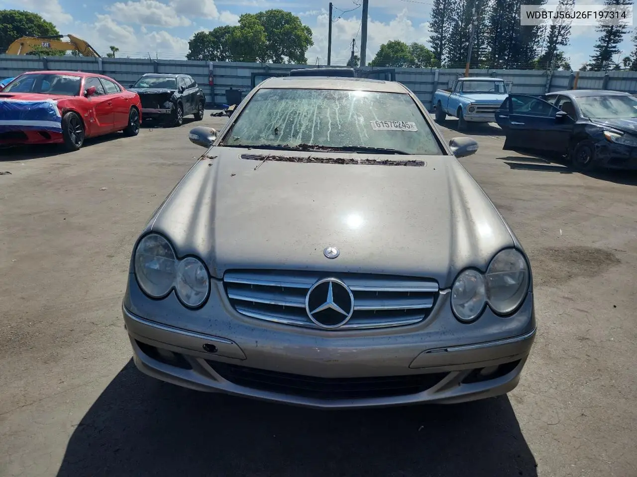 2006 Mercedes-Benz Clk 350 VIN: WDBTJ56J26F197314 Lot: 61578245