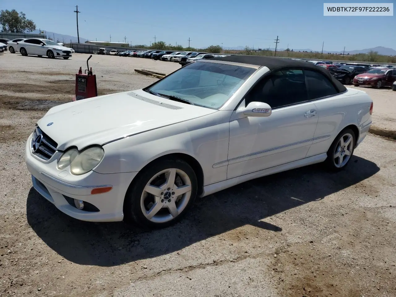 2007 Mercedes-Benz Clk 550 VIN: WDBTK72F97F222236 Lot: 60231835