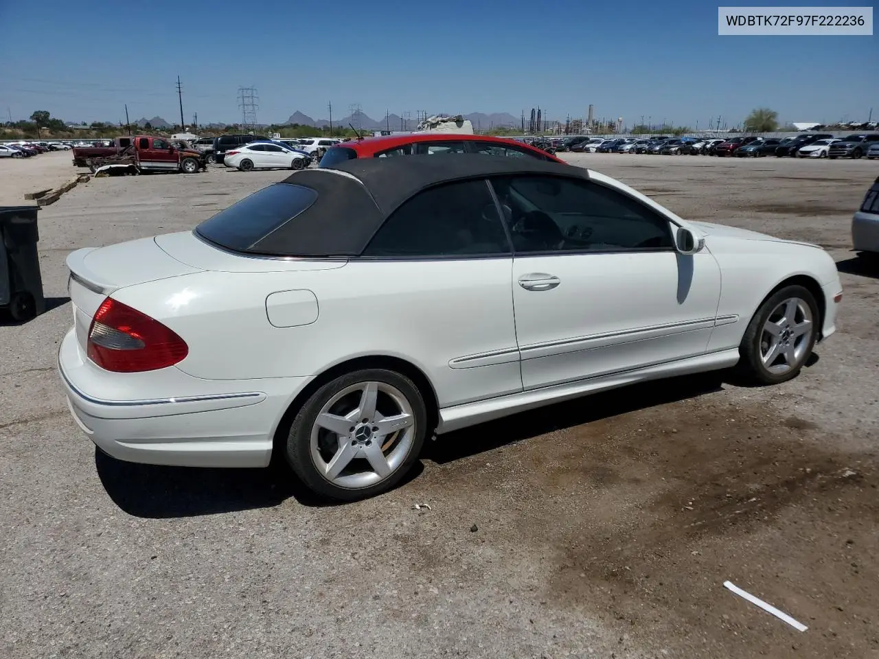 2007 Mercedes-Benz Clk 550 VIN: WDBTK72F97F222236 Lot: 60231835