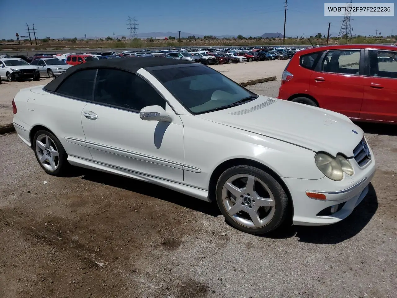 2007 Mercedes-Benz Clk 550 VIN: WDBTK72F97F222236 Lot: 60231835