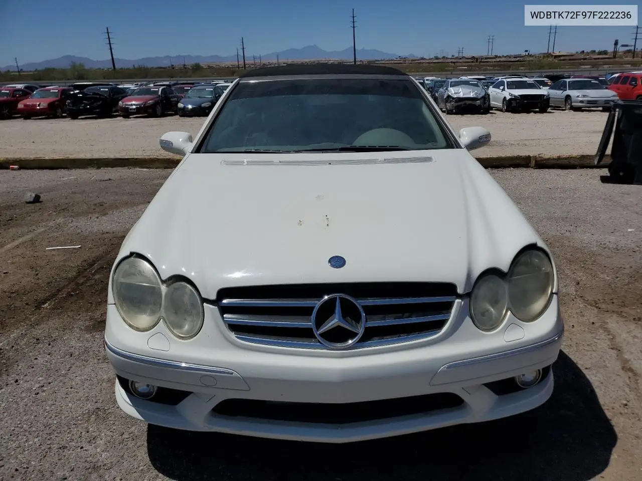 2007 Mercedes-Benz Clk 550 VIN: WDBTK72F97F222236 Lot: 60231835