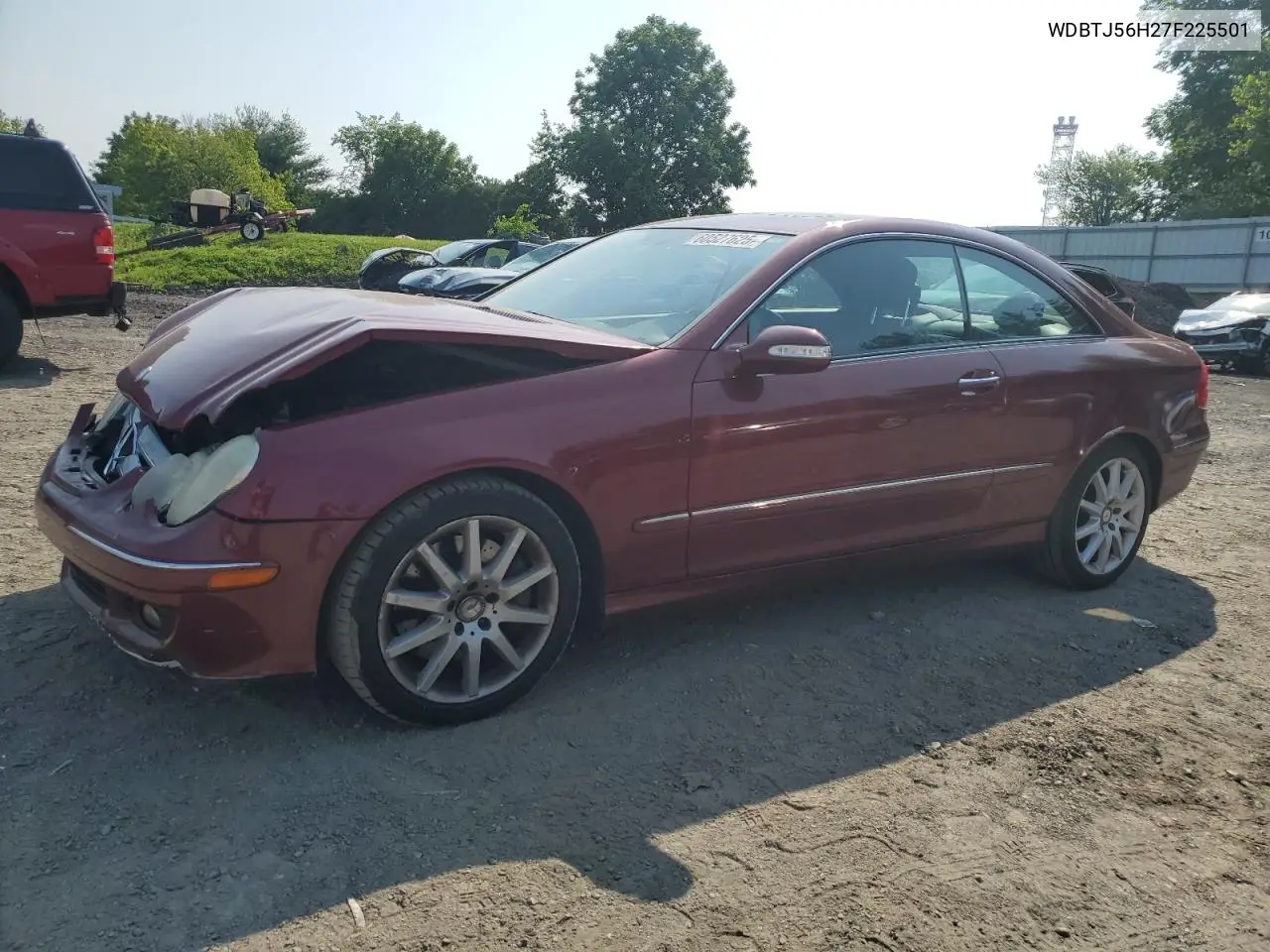 2007 Mercedes-Benz Clk 350 VIN: WDBTJ56H27F225501 Lot: 60527625