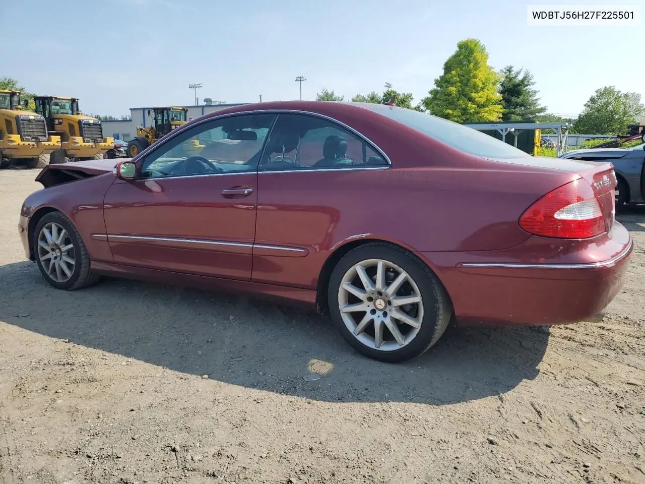 2007 Mercedes-Benz Clk 350 VIN: WDBTJ56H27F225501 Lot: 60527625