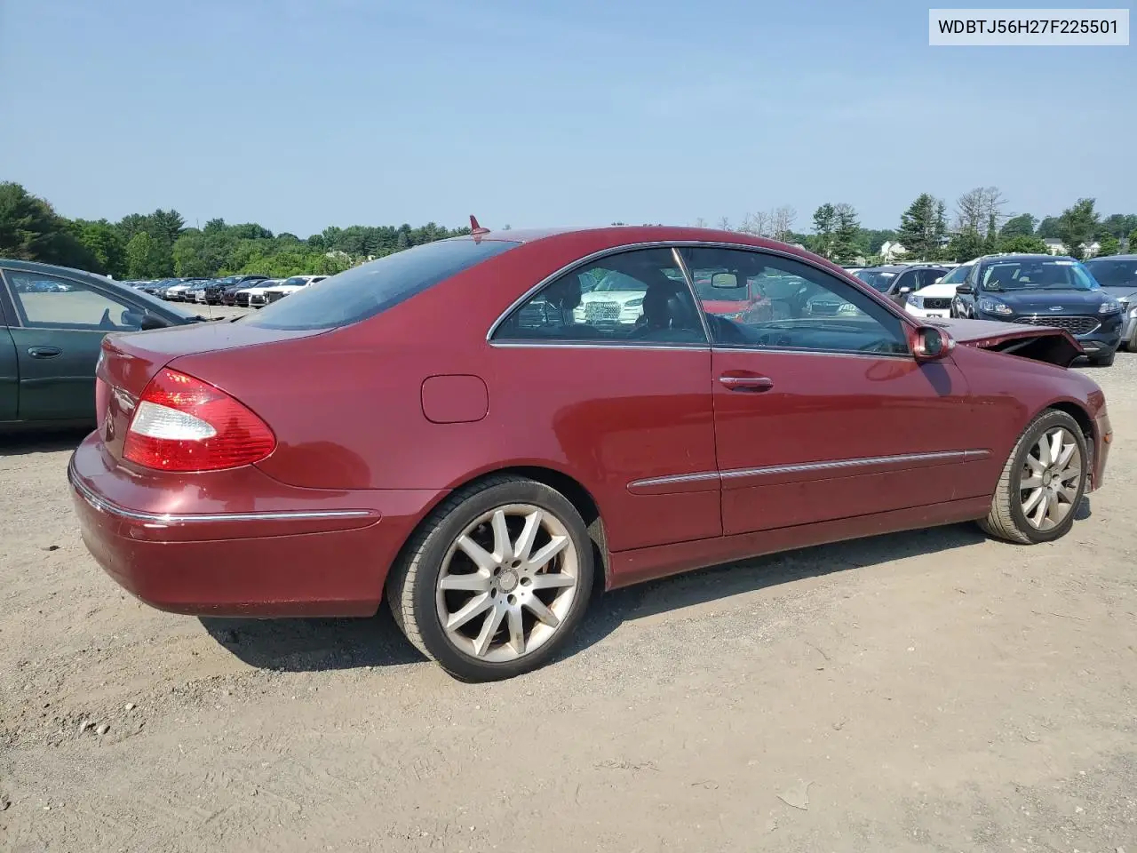 2007 Mercedes-Benz Clk 350 VIN: WDBTJ56H27F225501 Lot: 60527625
