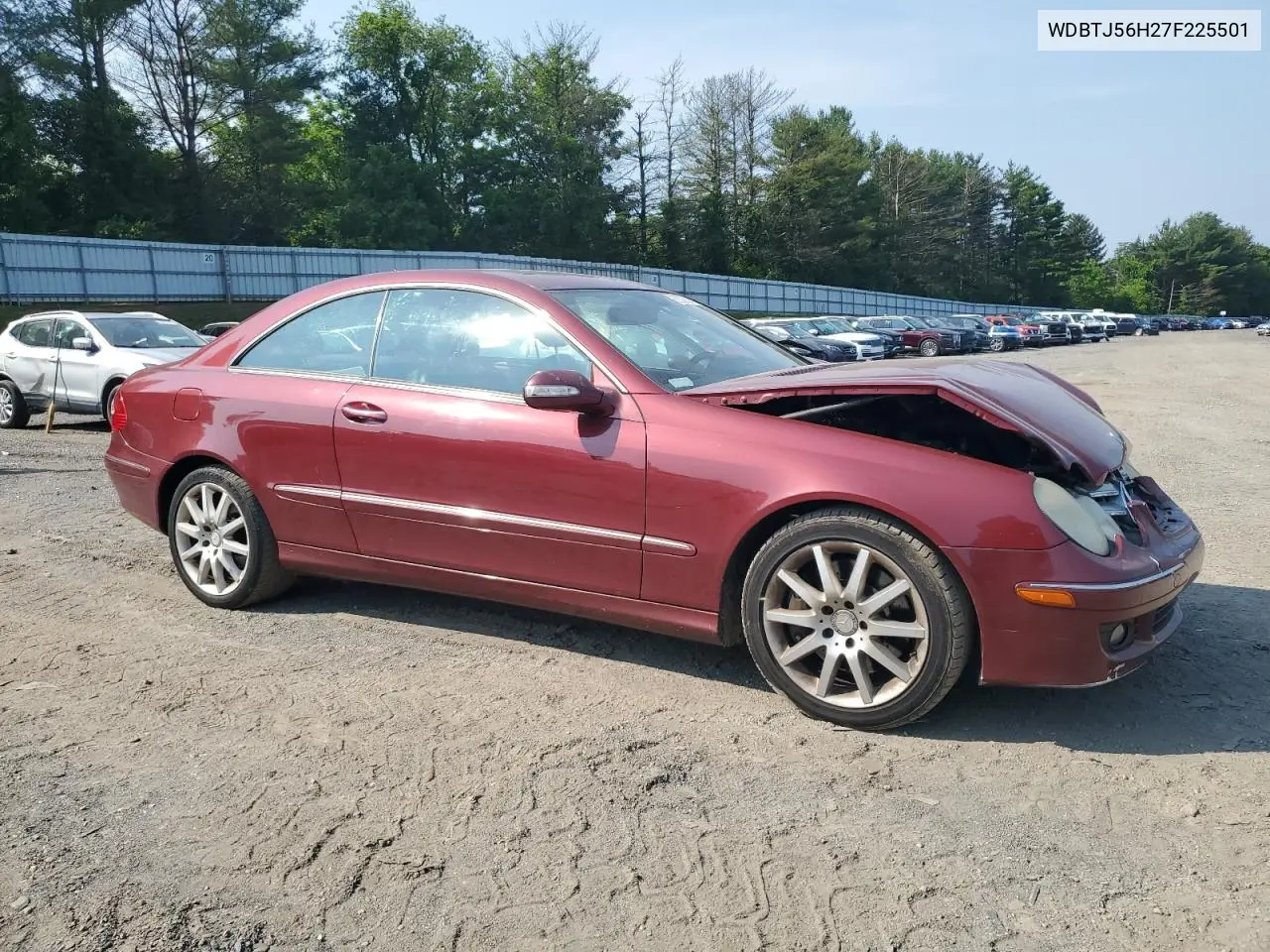 2007 Mercedes-Benz Clk 350 VIN: WDBTJ56H27F225501 Lot: 60527625