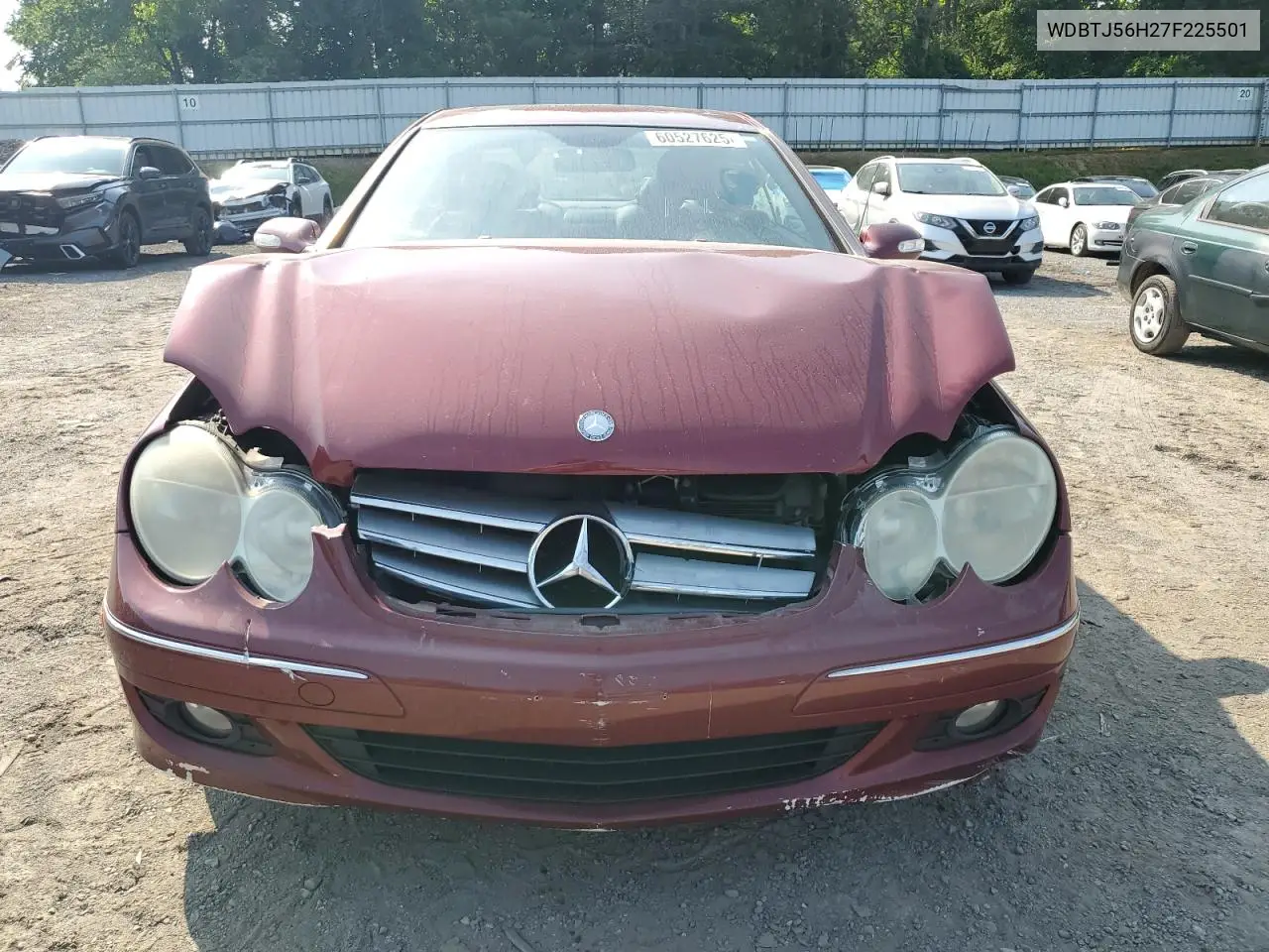 2007 Mercedes-Benz Clk 350 VIN: WDBTJ56H27F225501 Lot: 60527625