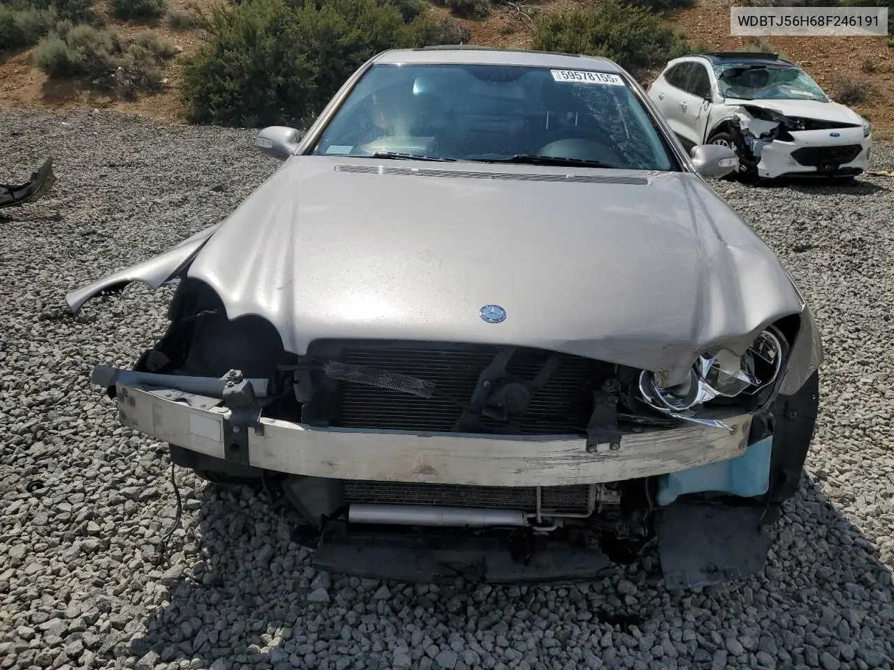 2008 Mercedes-Benz Clk 350 VIN: WDBTJ56H68F246191 Lot: 59578155