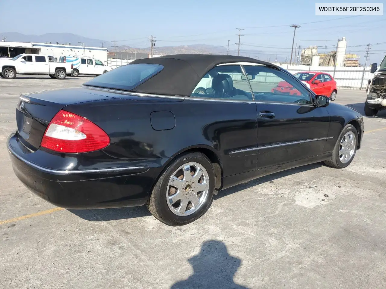 2008 Mercedes-Benz Clk 350 VIN: WDBTK56F28F250346 Lot: 60489885
