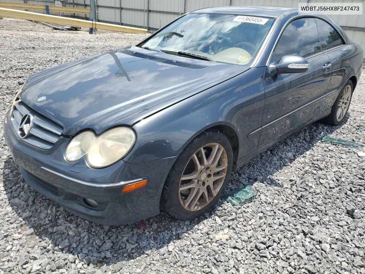 2008 Mercedes-Benz Clk 350 VIN: WDBTJ56HX8F247473 Lot: 61360455
