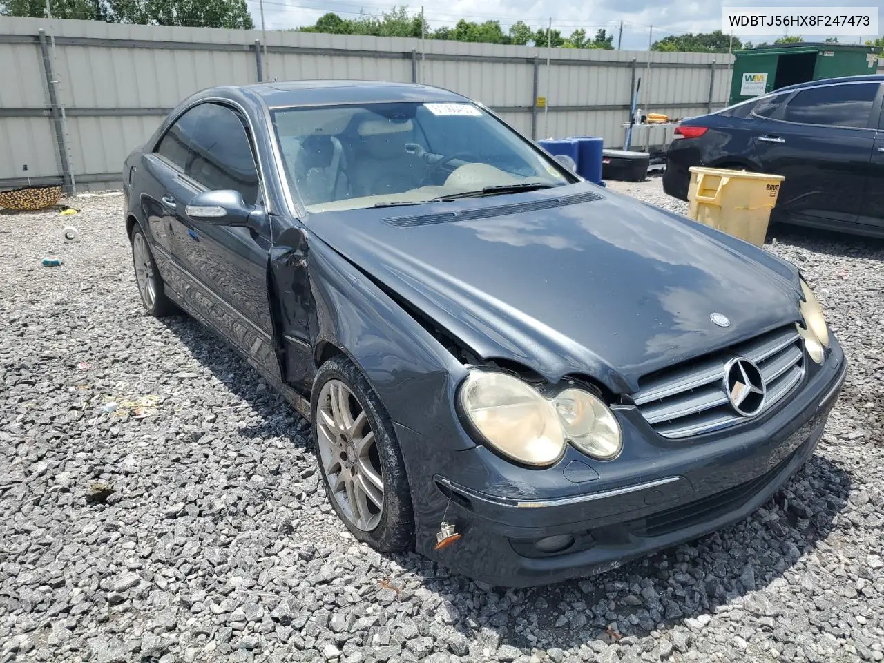 2008 Mercedes-Benz Clk 350 VIN: WDBTJ56HX8F247473 Lot: 61360455