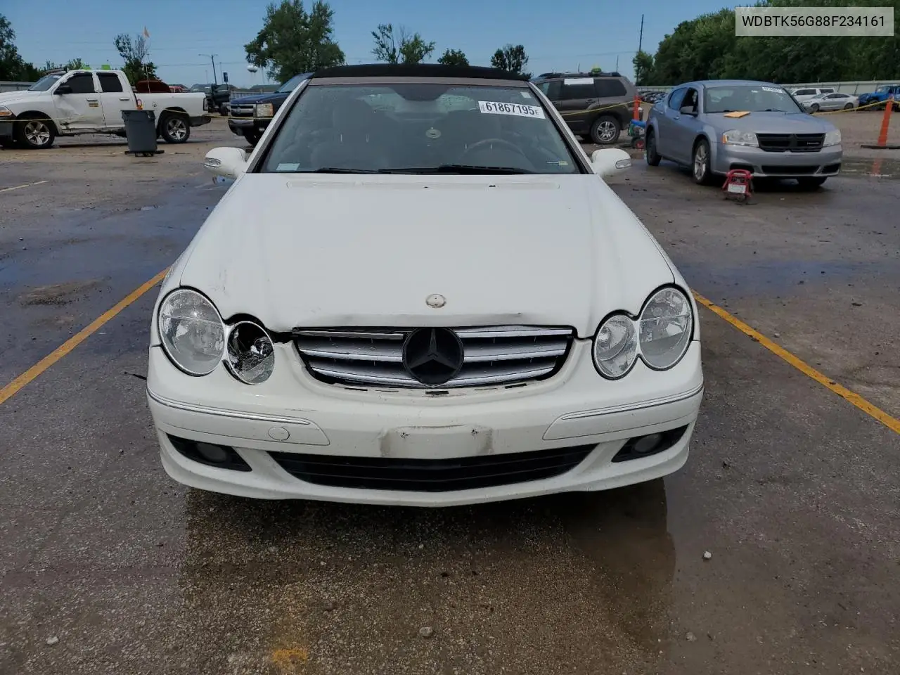 2008 Mercedes-Benz Clk 350 VIN: WDBTK56G88F234161 Lot: 61867195