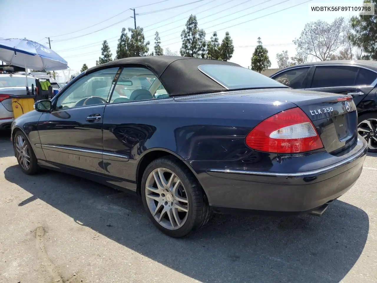 2009 Mercedes-Benz Clk 350 VIN: WDBTK56F89T109798 Lot: 58446395