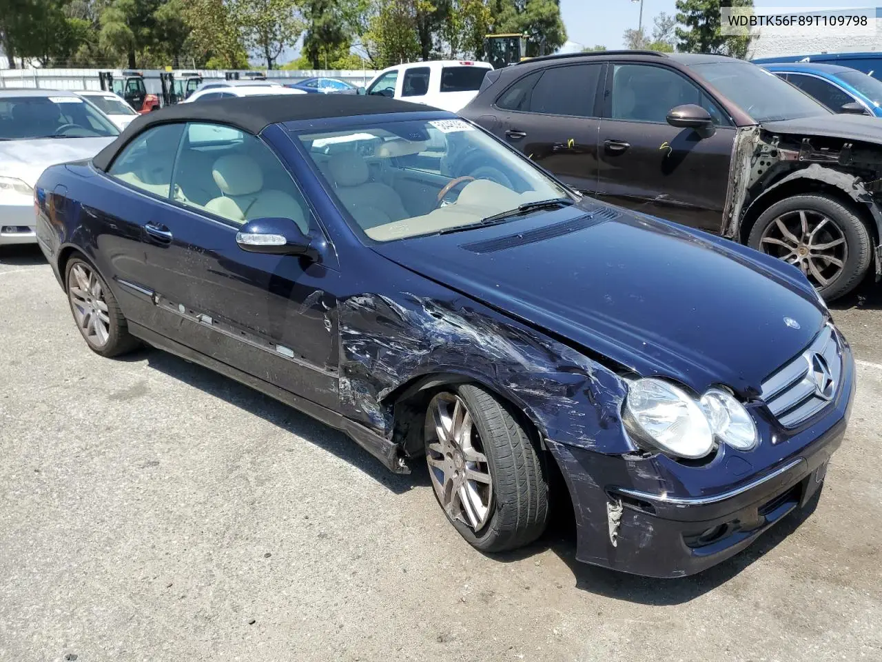 2009 Mercedes-Benz Clk 350 VIN: WDBTK56F89T109798 Lot: 58446395