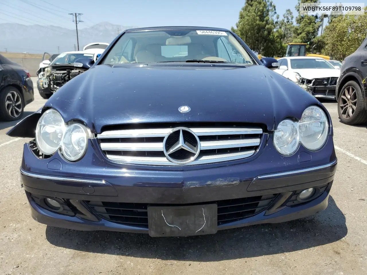 2009 Mercedes-Benz Clk 350 VIN: WDBTK56F89T109798 Lot: 58446395