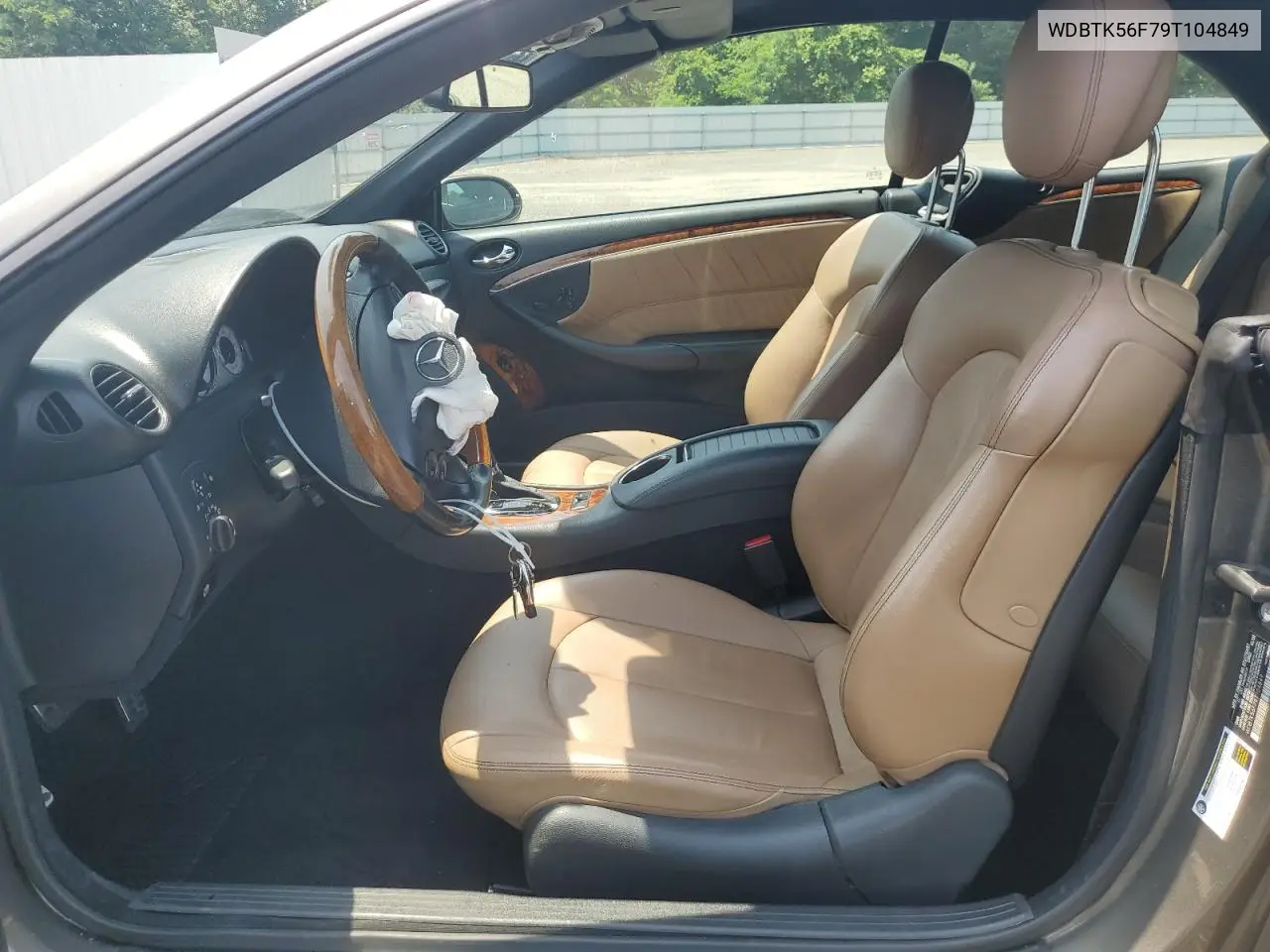 2009 Mercedes-Benz Clk 350 VIN: WDBTK56F79T104849 Lot: 60361805