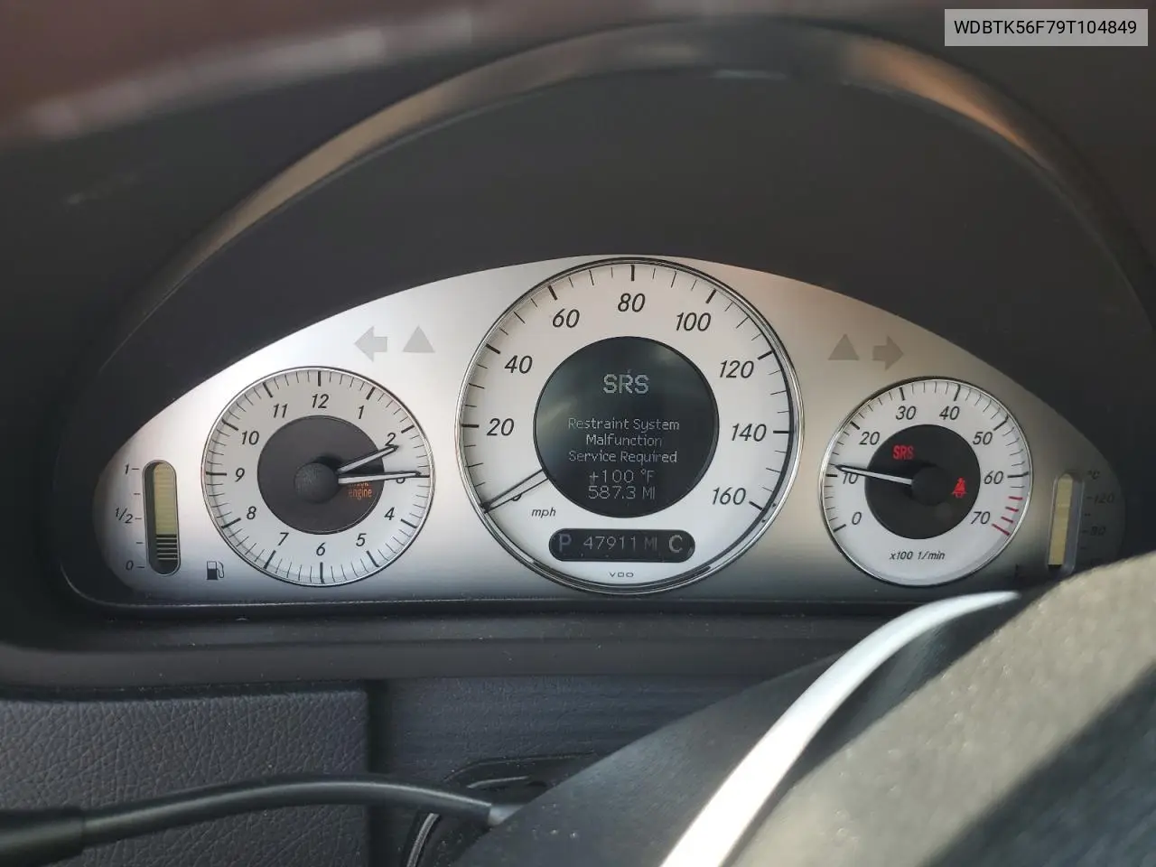 2009 Mercedes-Benz Clk 350 VIN: WDBTK56F79T104849 Lot: 60361805