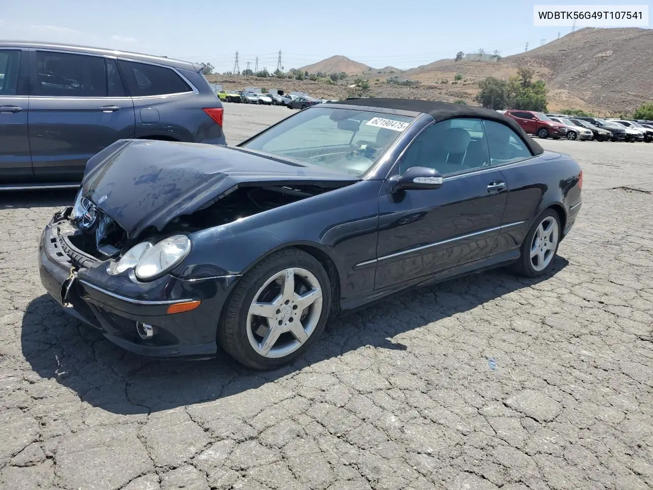 2009 Mercedes-Benz Clk 350 VIN: WDBTK56G49T107541 Lot: 62190475