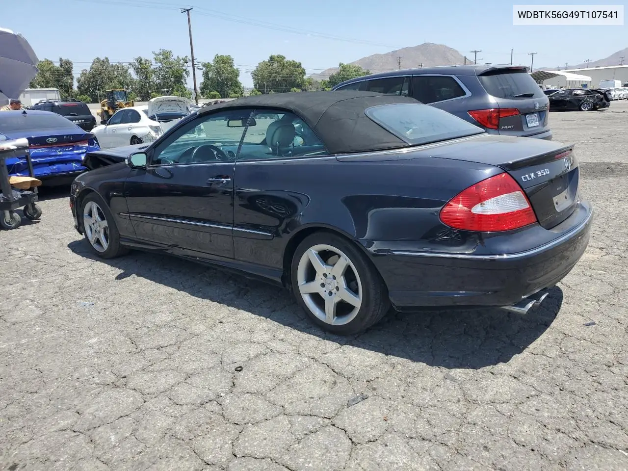 2009 Mercedes-Benz Clk 350 VIN: WDBTK56G49T107541 Lot: 62190475