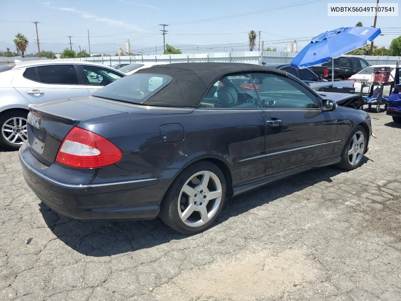2009 Mercedes-Benz Clk 350 VIN: WDBTK56G49T107541 Lot: 62190475