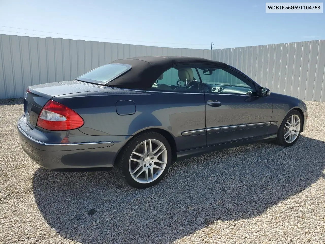2009 Mercedes-Benz Clk 350 VIN: WDBTK56G69T104768 Lot: 63009615