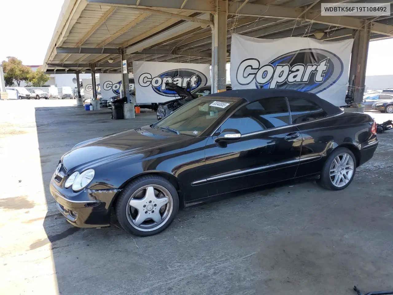 2009 Mercedes-Benz Clk 350 VIN: WDBTK56F19T108492 Lot: 63040855